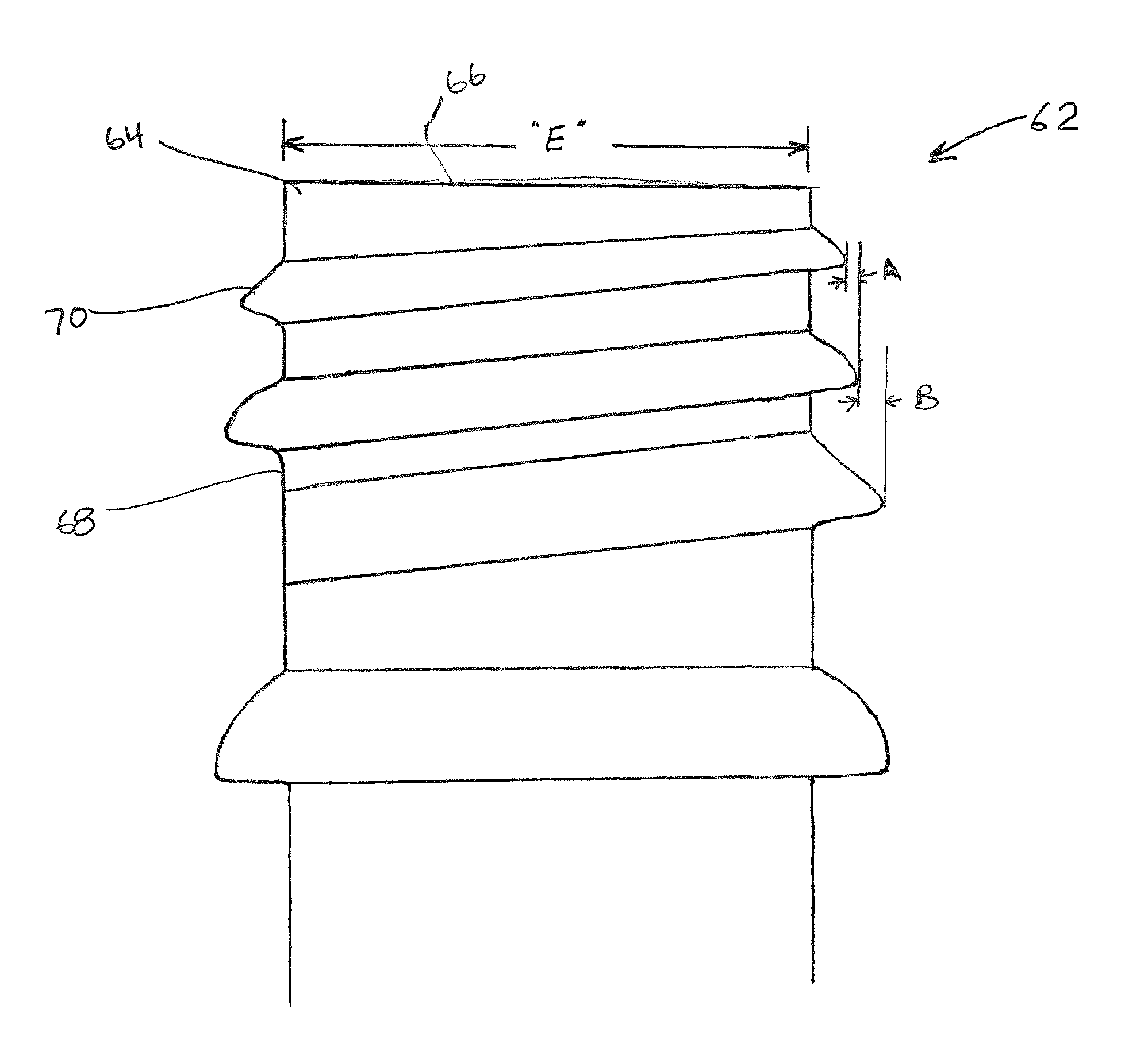 Tapered thread structure