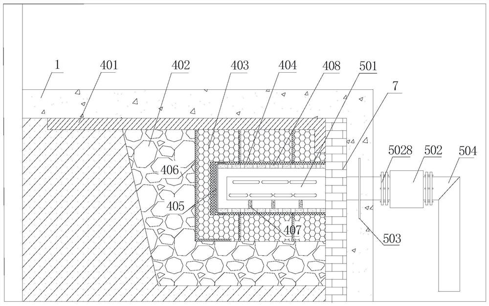 Underground space structure water pressure control system and construction method