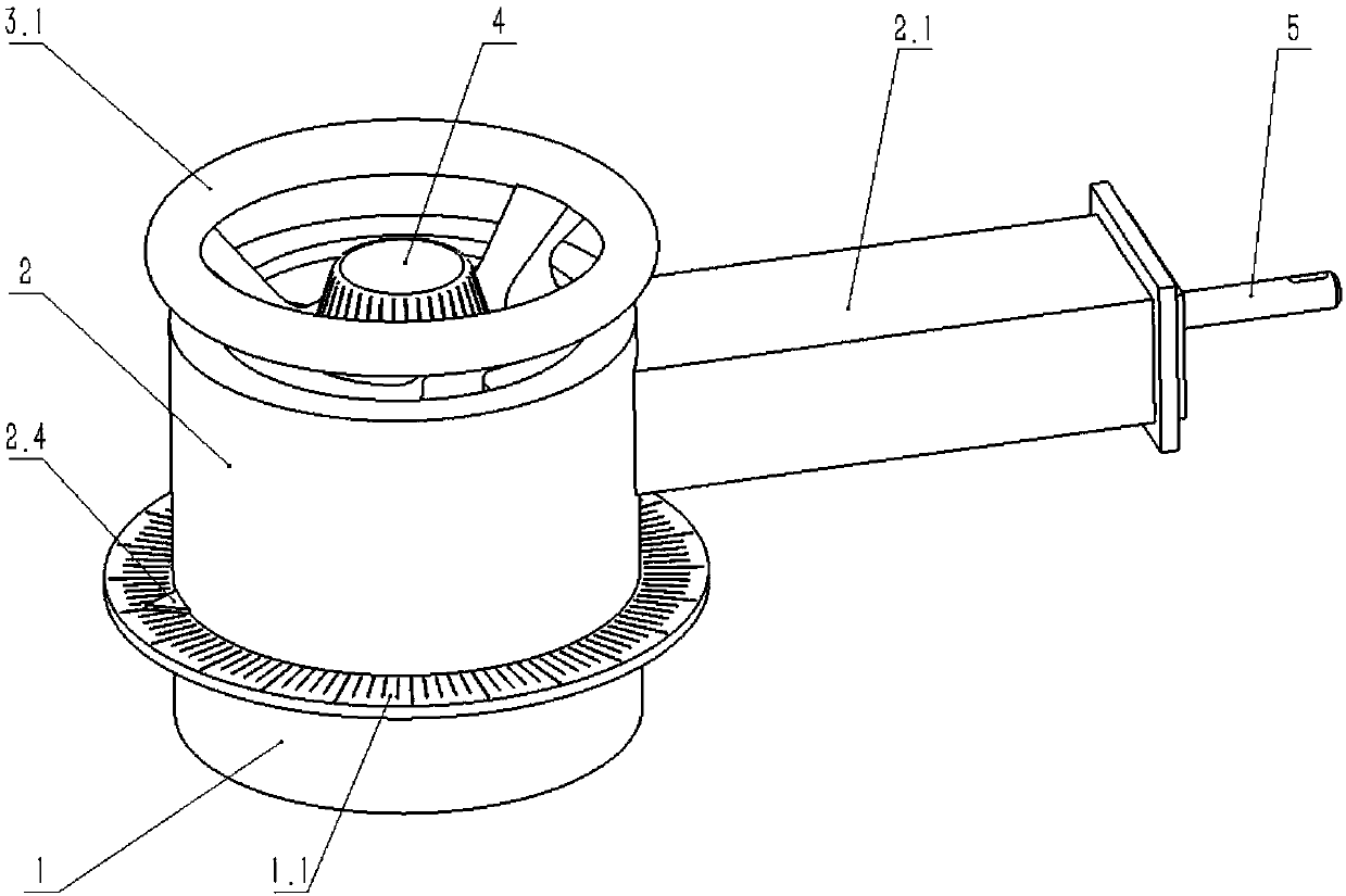 Coaxial input transmission device