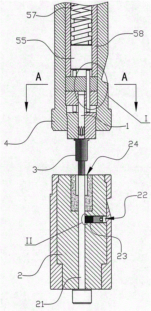 Cold heading stamping die