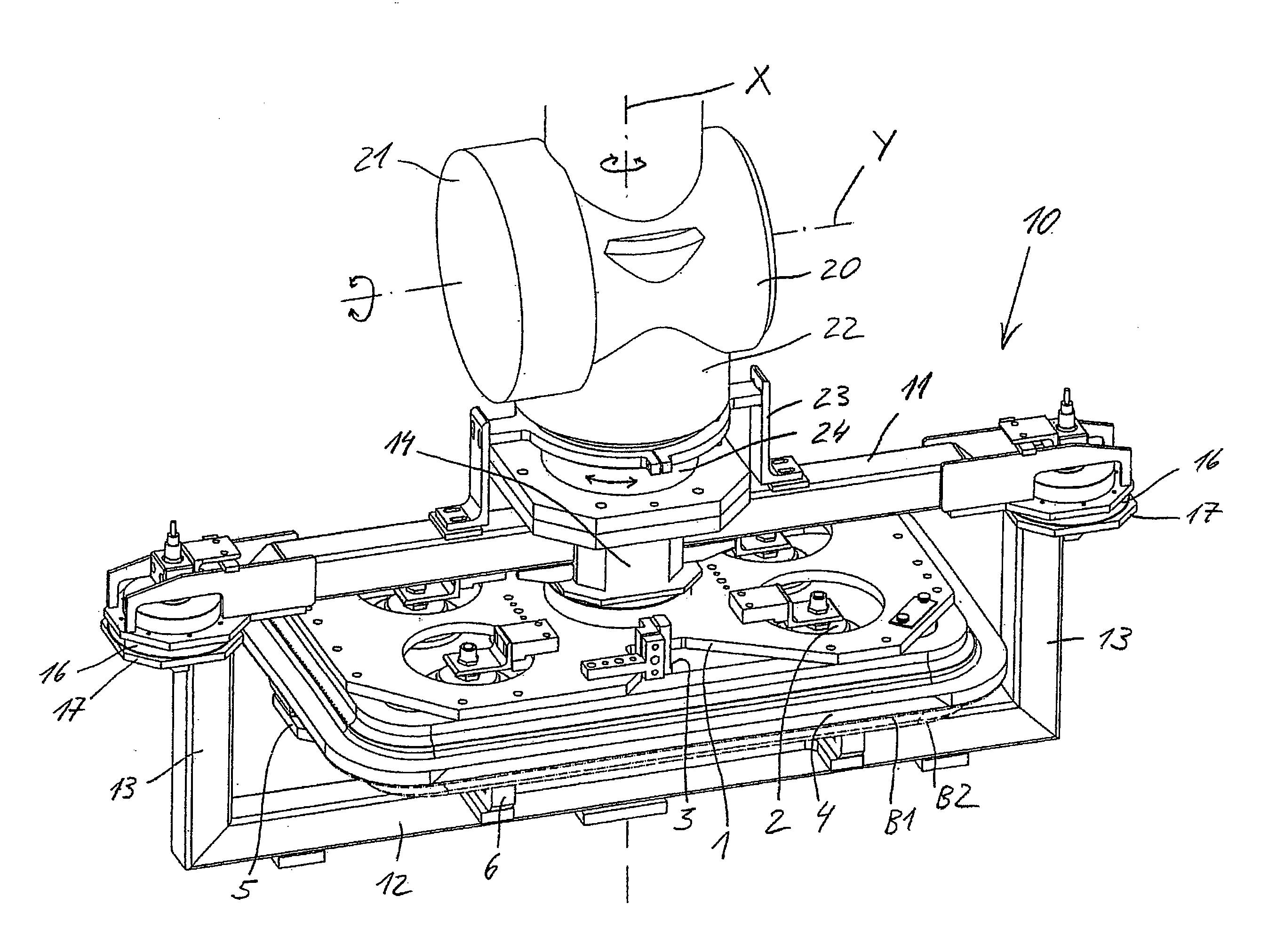 Clamping device for holding and clamping components