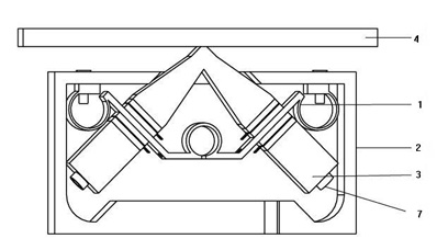 Flexible hinge based clamping and positioning device for linear ultrasonic motor