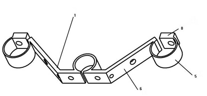 Flexible hinge based clamping and positioning device for linear ultrasonic motor