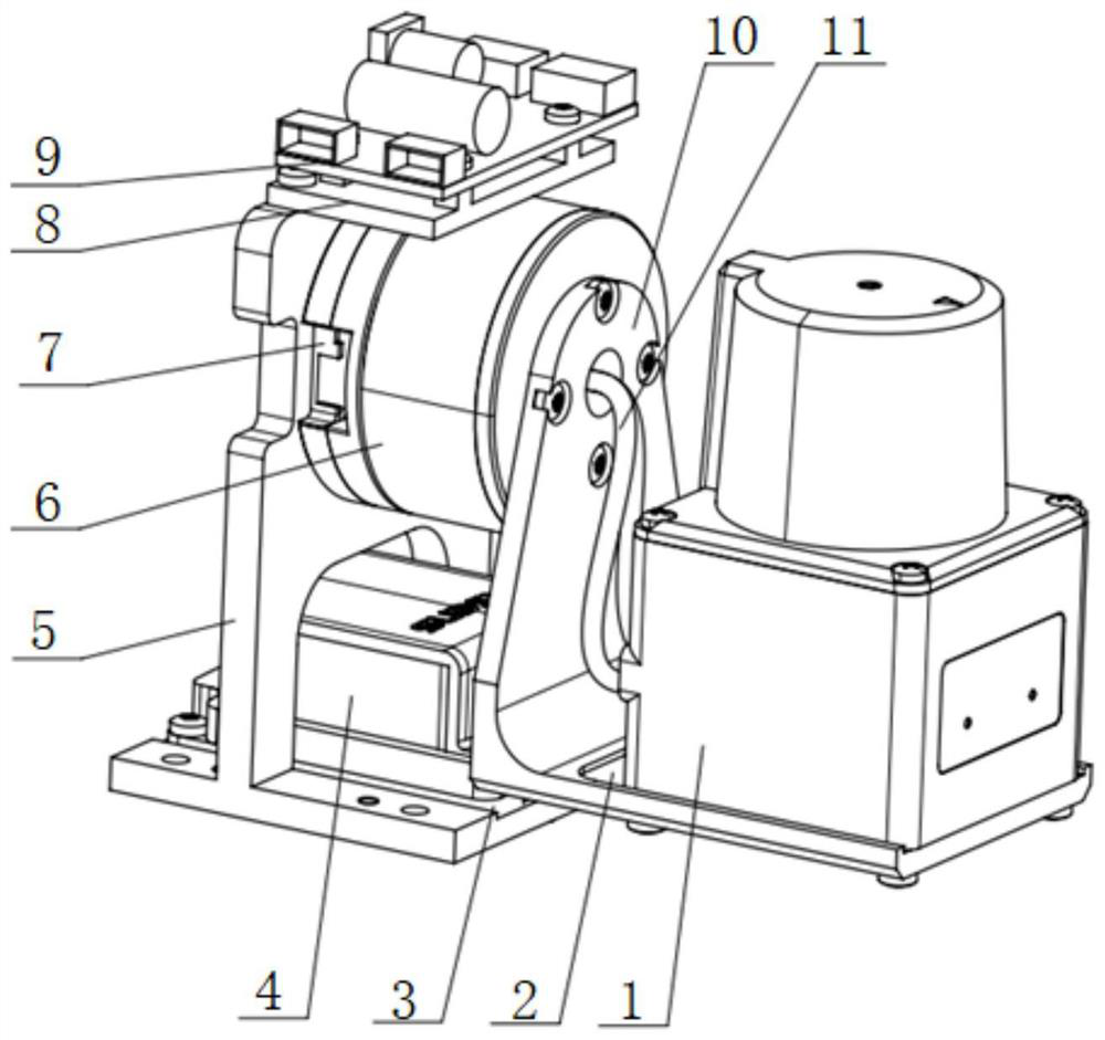 Installation structure of imaging laser radar