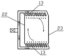 Gas-solid two-phase separation and coupled biomass clean combustion device and combustion method