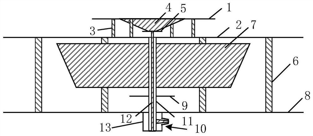 Low-profile multi-frequency omnidirectional vertically polarized antenna