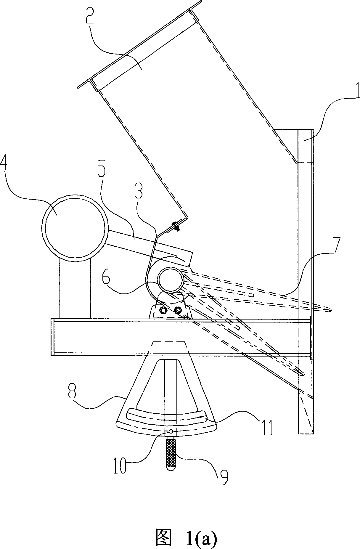 Feeding inlet structure for biomass energy fuel boiler