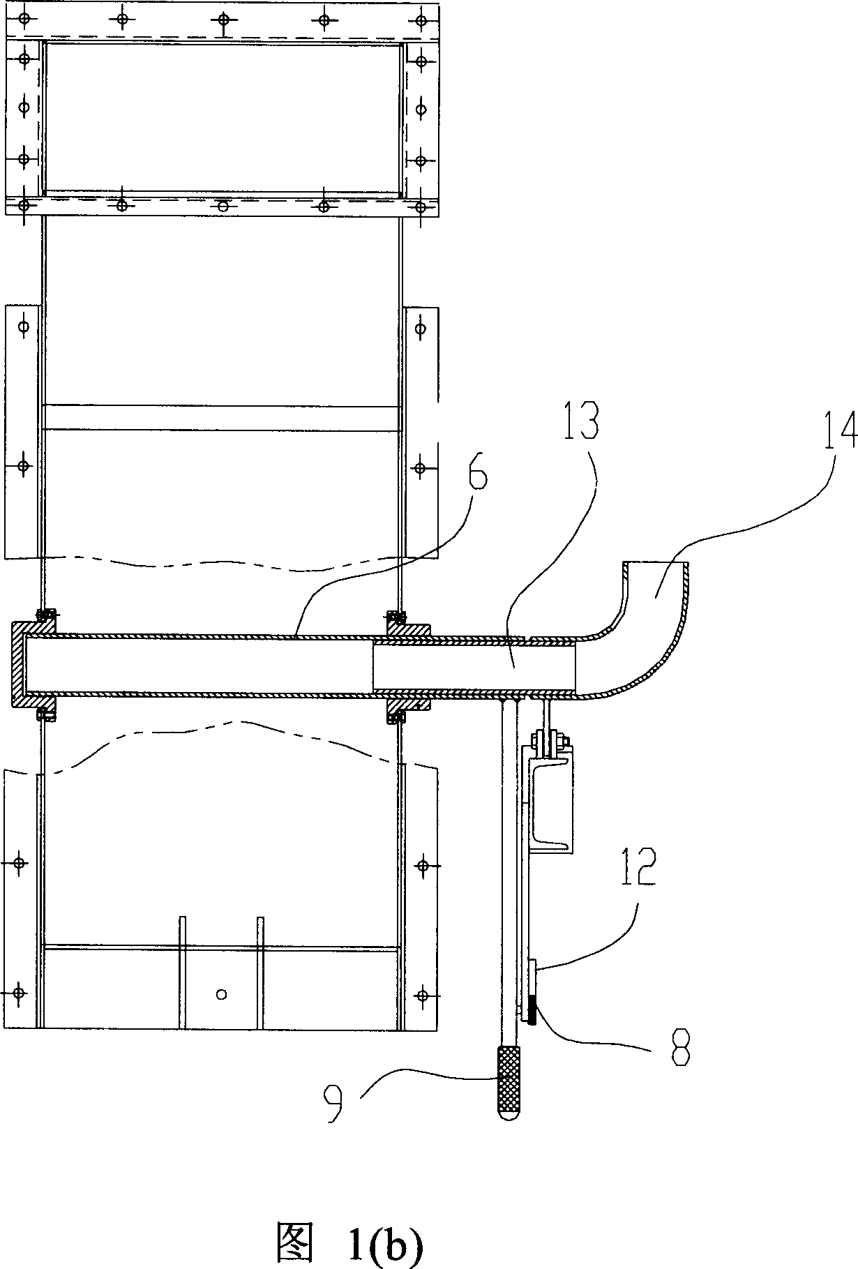 Feeding inlet structure for biomass energy fuel boiler