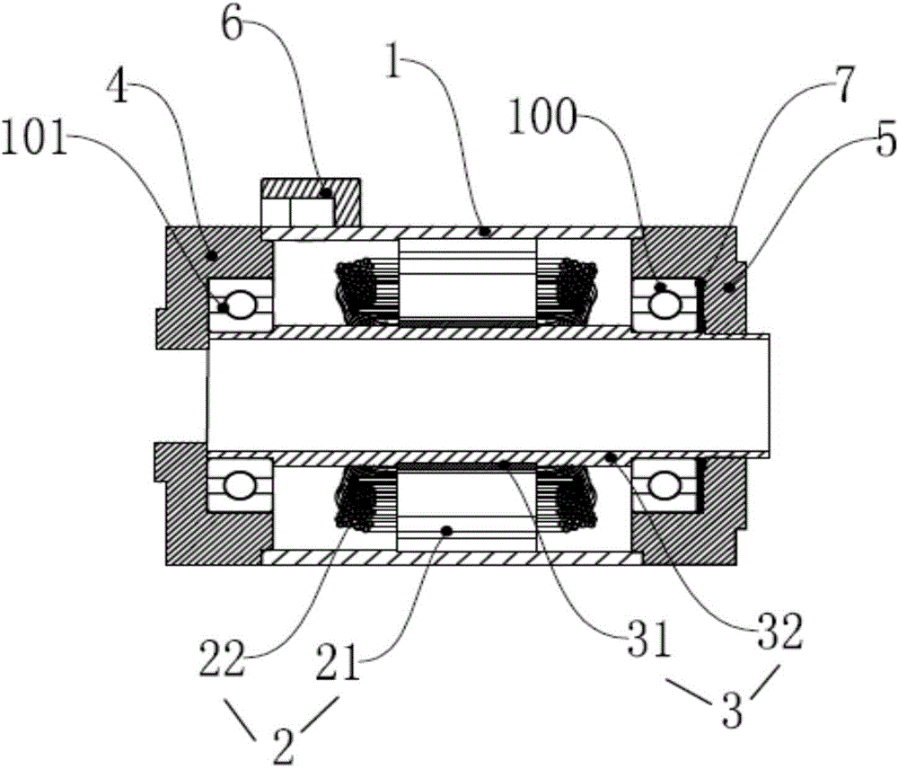 Hollow motor