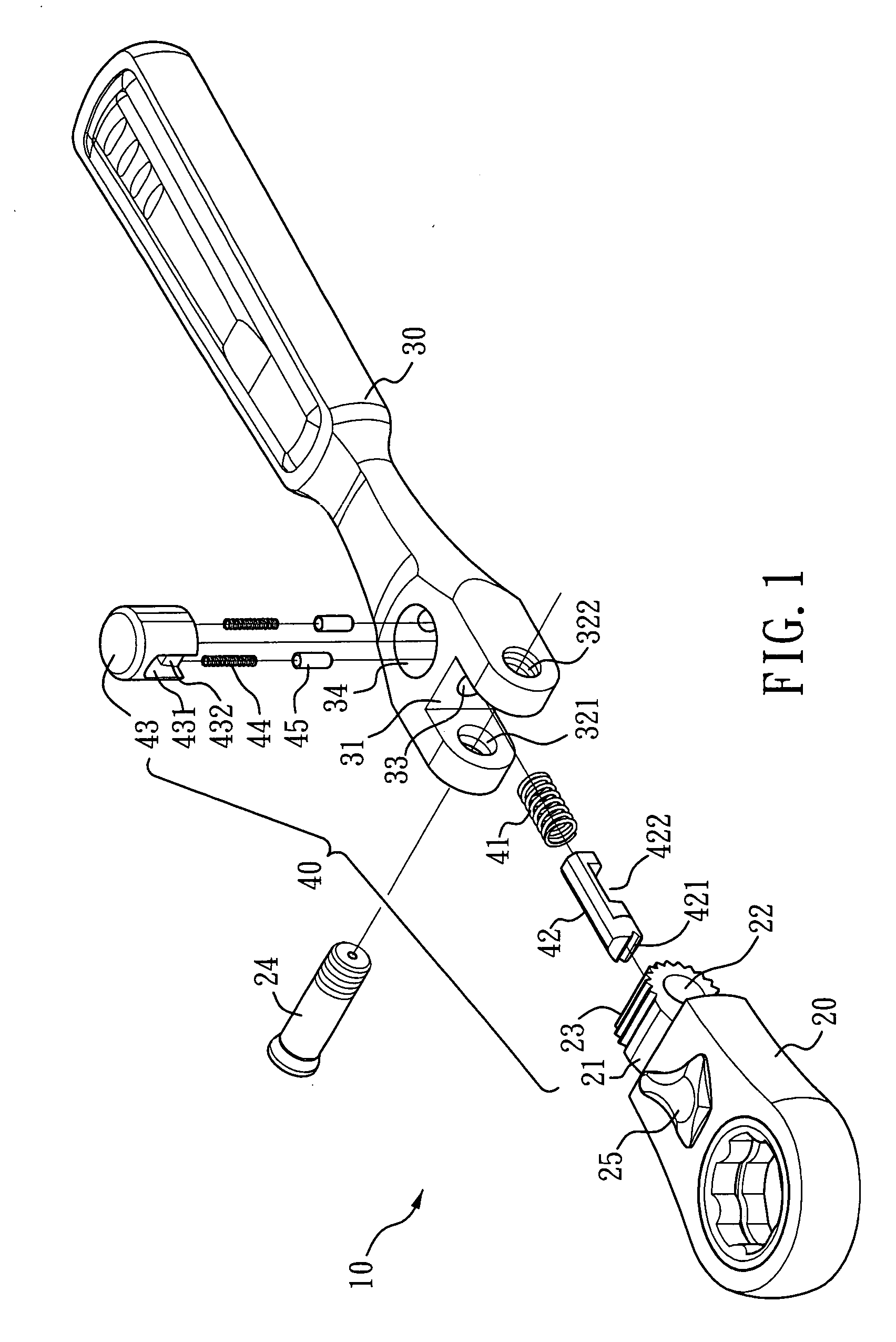 Hand tool having an adjustable head with a joint lock mechanism