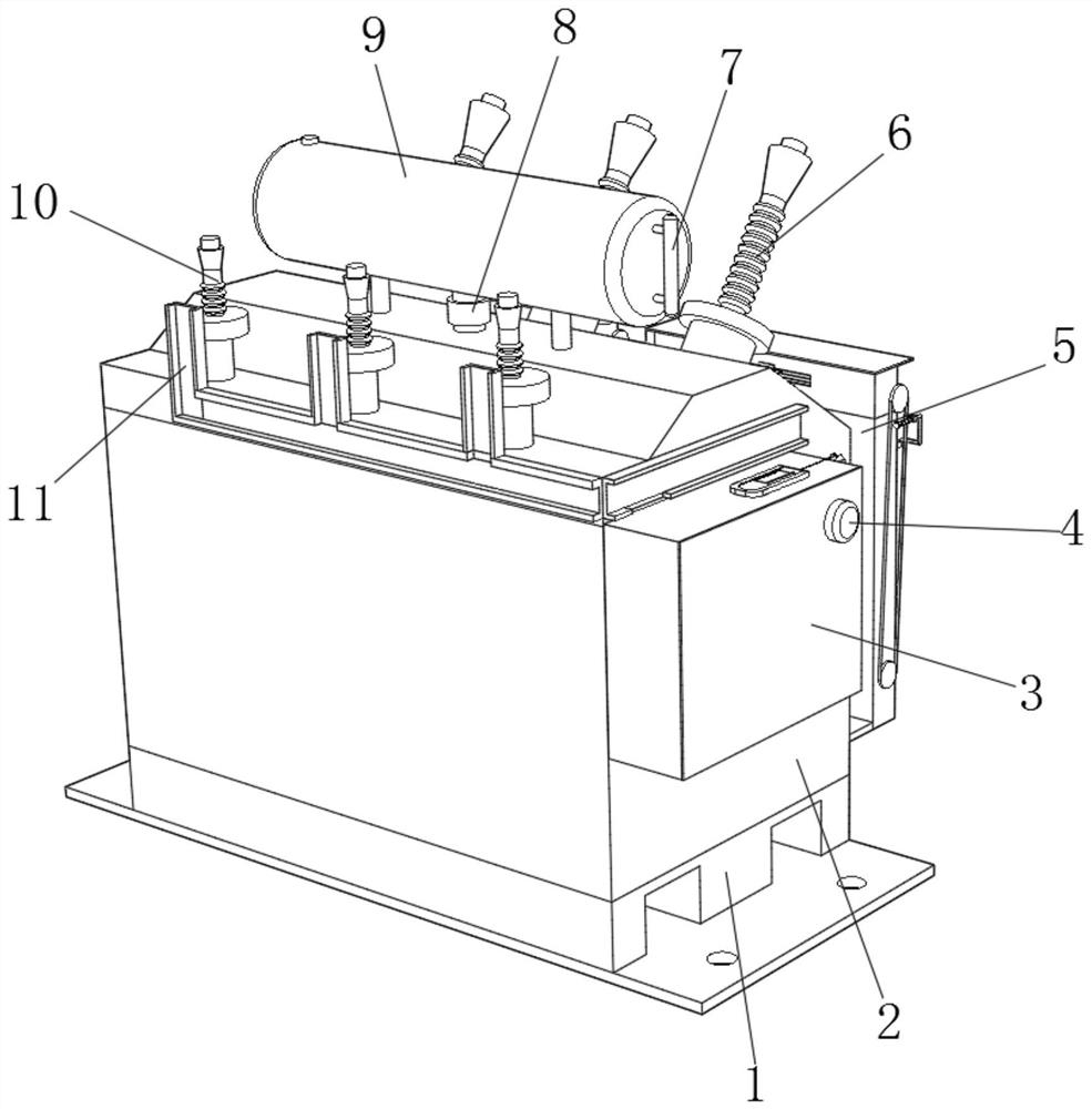 A power transformer with short-circuit alarm function