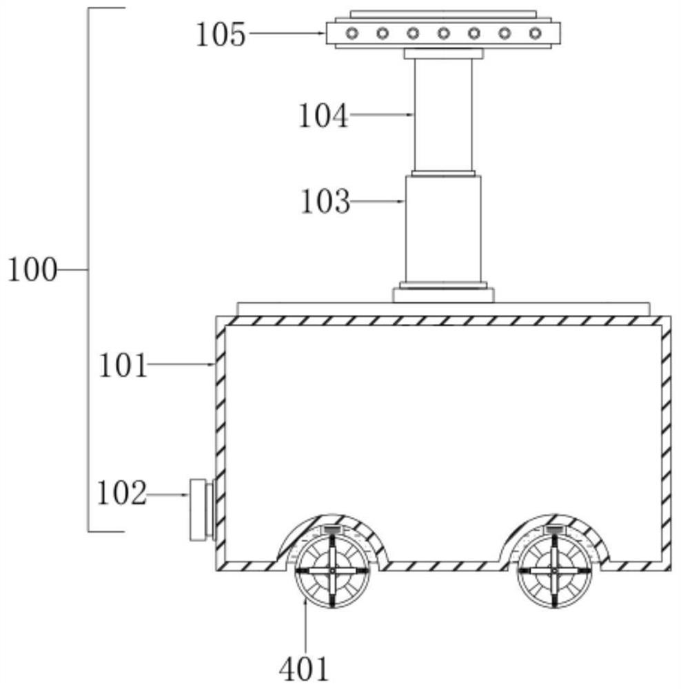 Irrigation device and irrigation method suitable for multiple terrains for hydraulic engineering