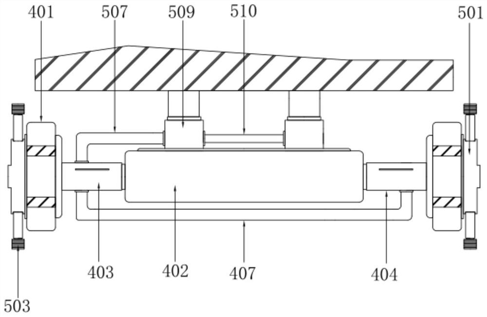 Irrigation device and irrigation method suitable for multiple terrains for hydraulic engineering