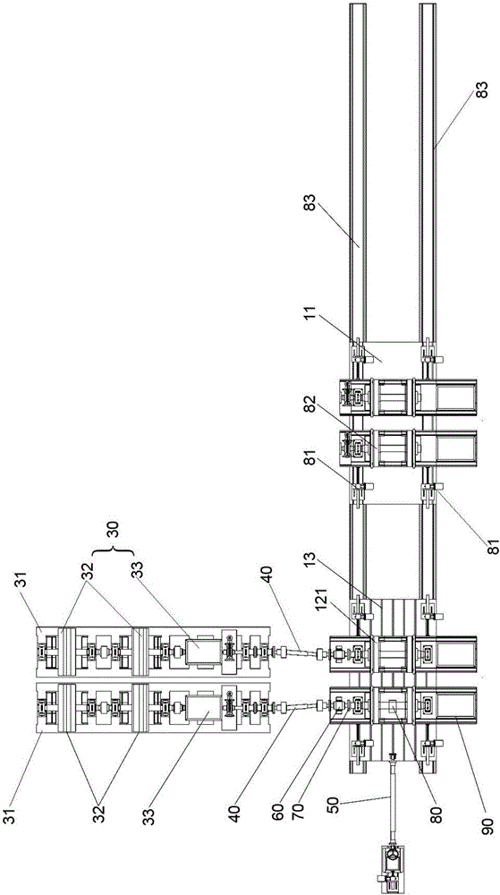 Test bench for detecting braking distance of vehicle, and method for determining braking distance