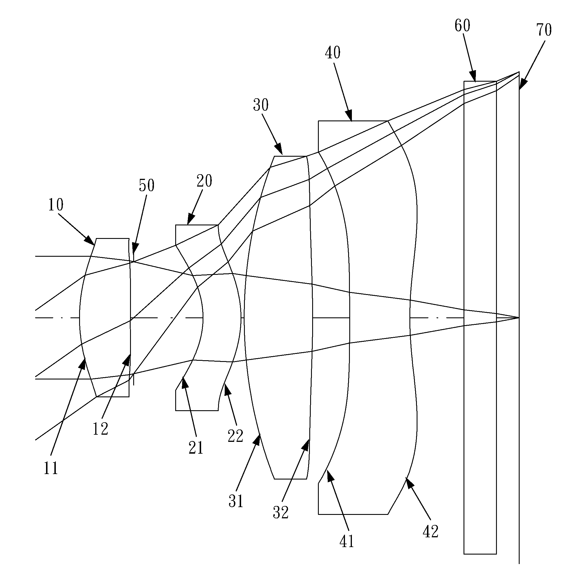 Optical Lens System for Taking Image