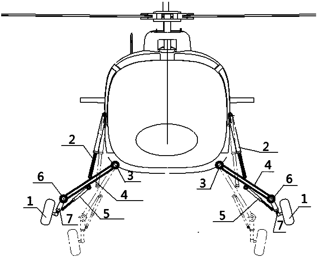 Self-adaptive landing gear