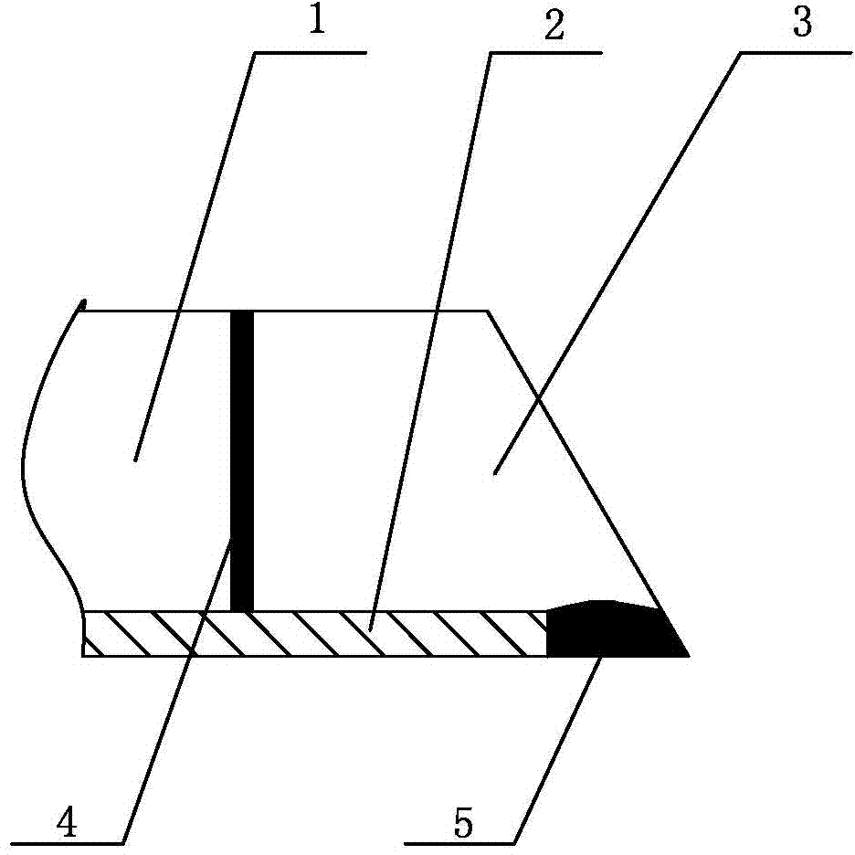 Method for butt welding end parts of two double-metal composite pipes respectively with adapter ring on the end part