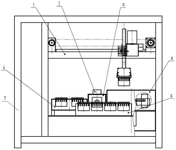 Full-automatic microcolumn gel card detection instrument