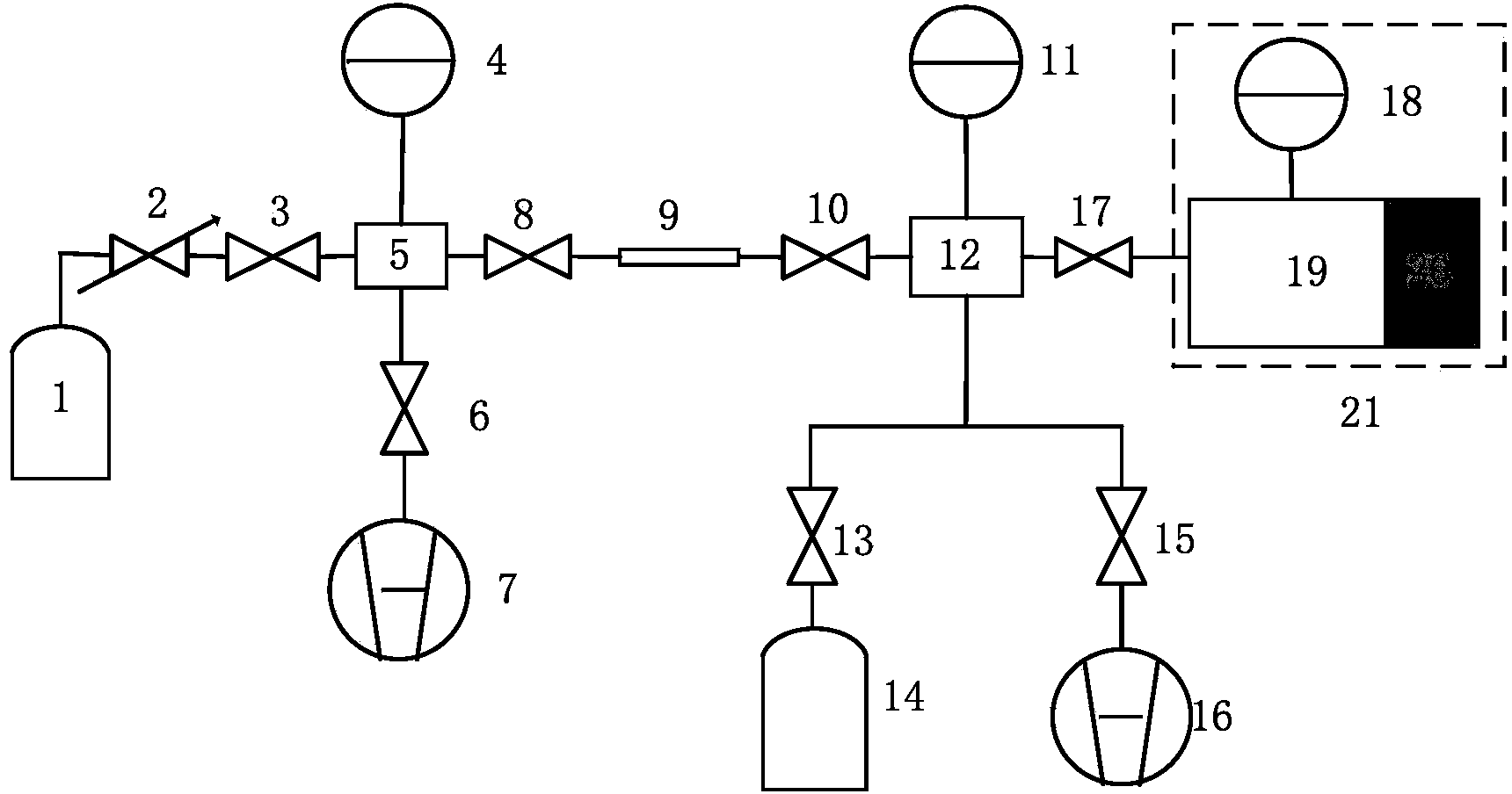 On-line calibration device and method for leakage detection instrument