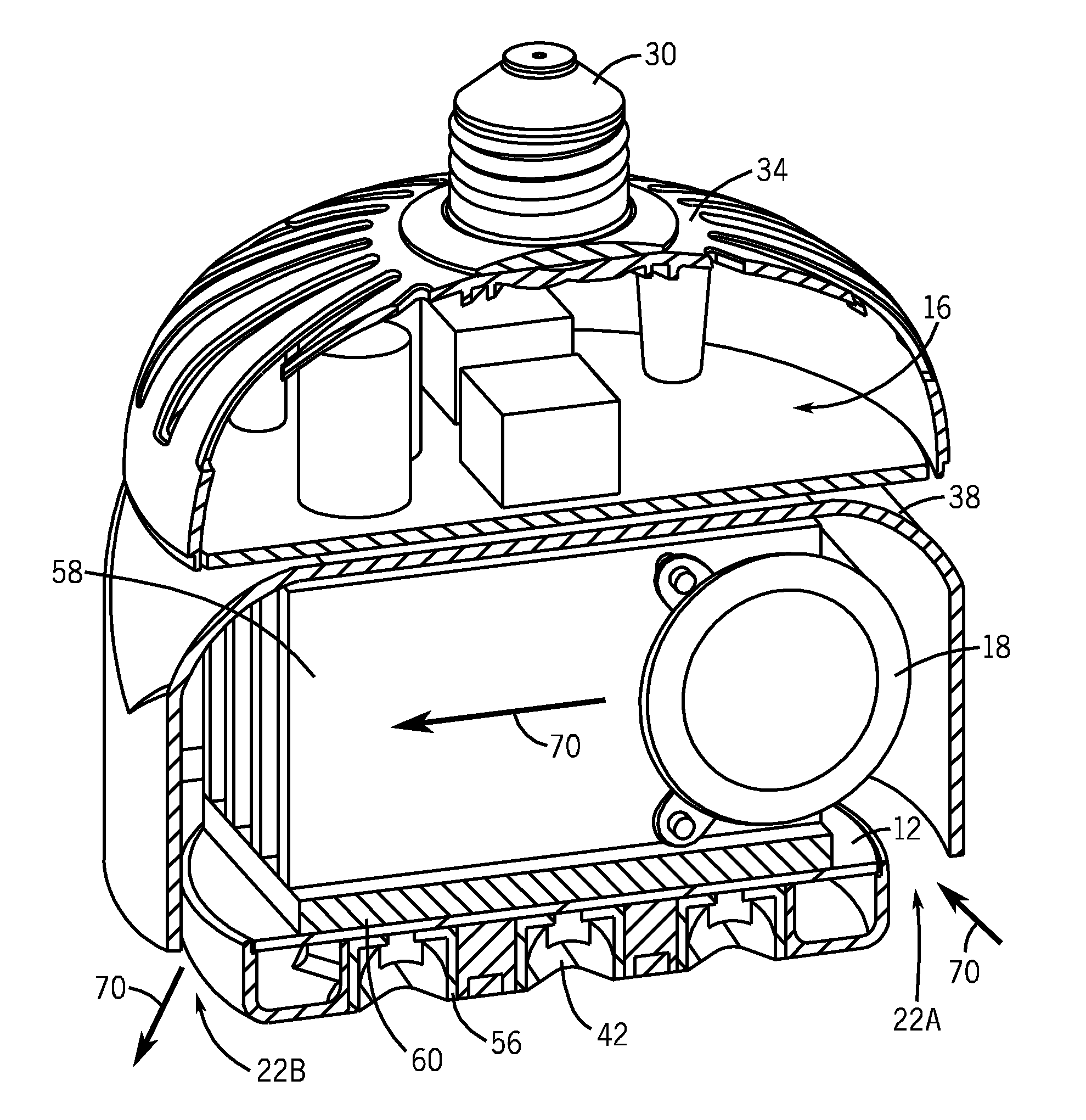 Lighting system with thermal management system