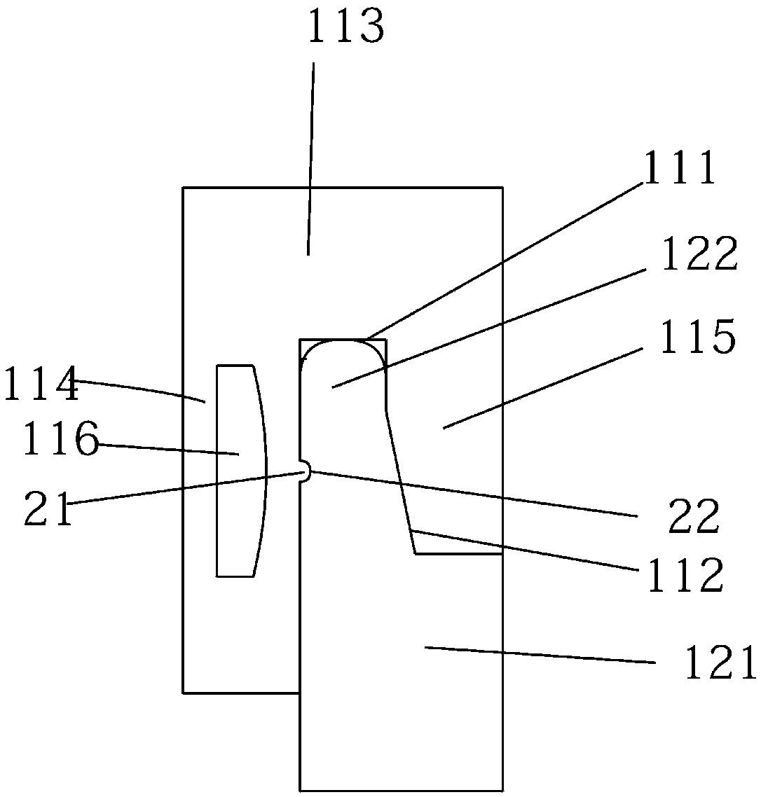 Assembling device, board furniture and board assembling method