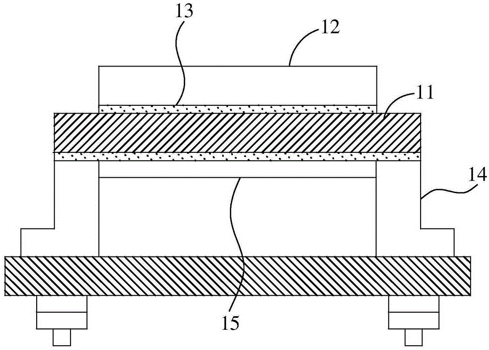 Target material structure of magnetic control splashing device