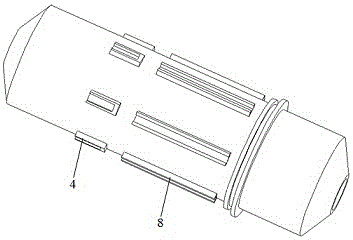 Big gear ring connecting structure of barium sulfate raw material calcining furnace