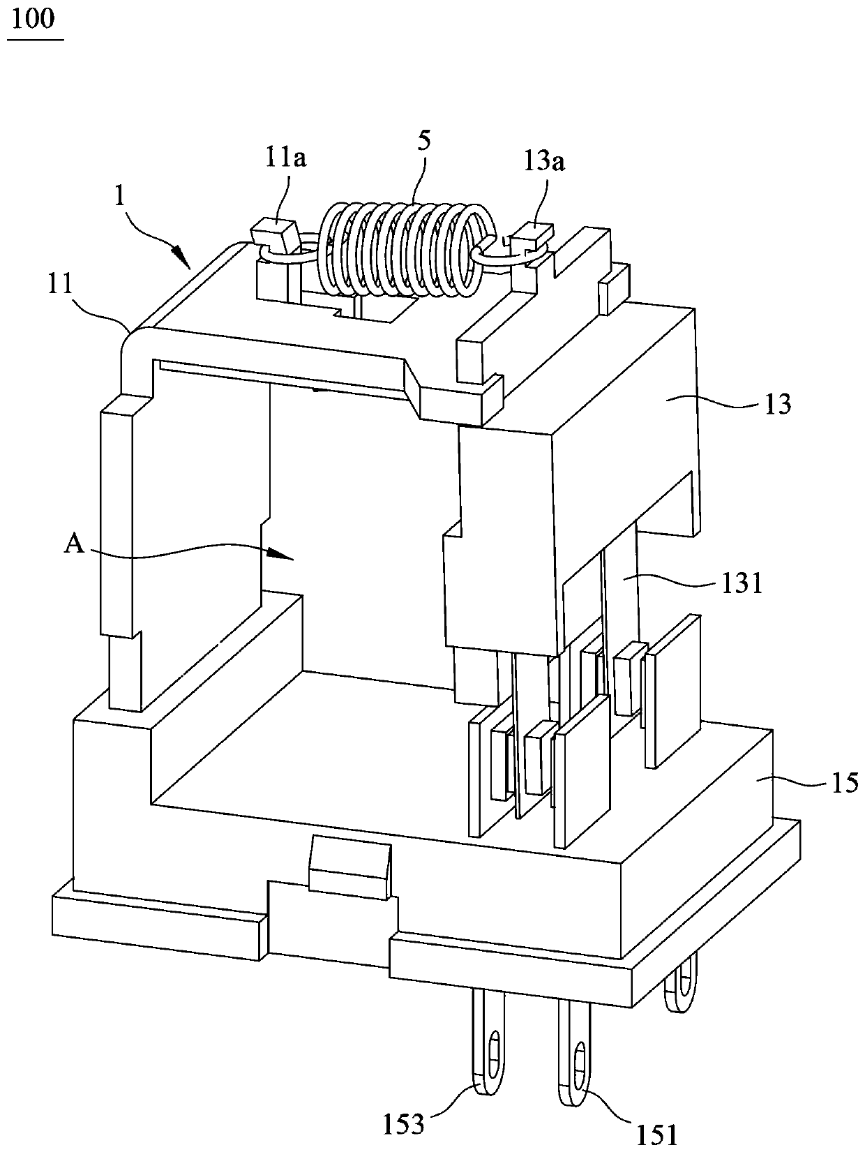 Relay with sma wire drive mechanism