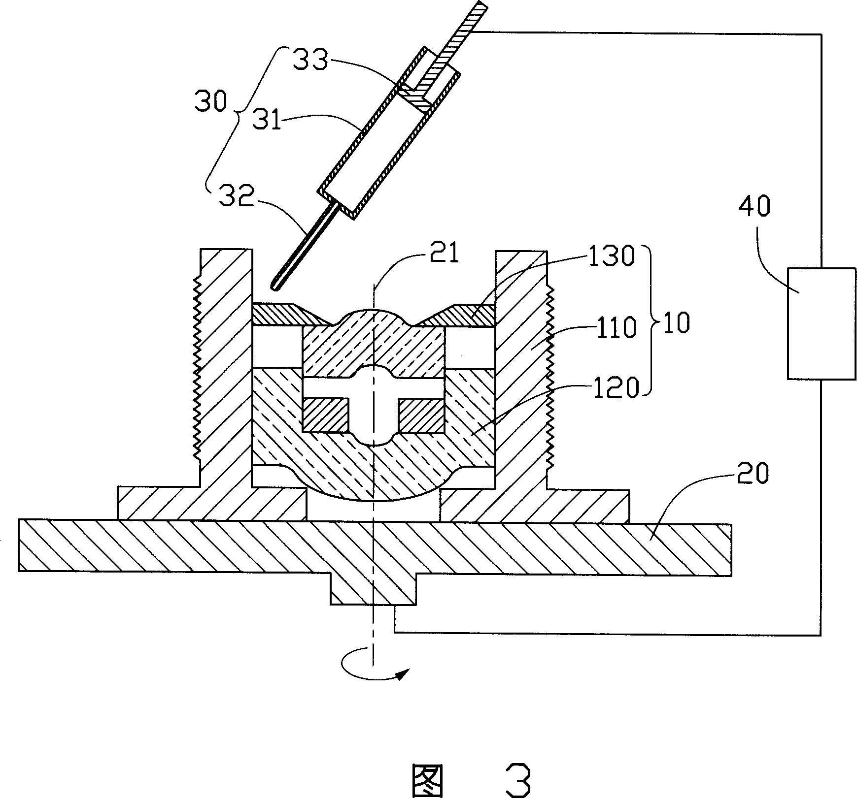 Glue dropping method