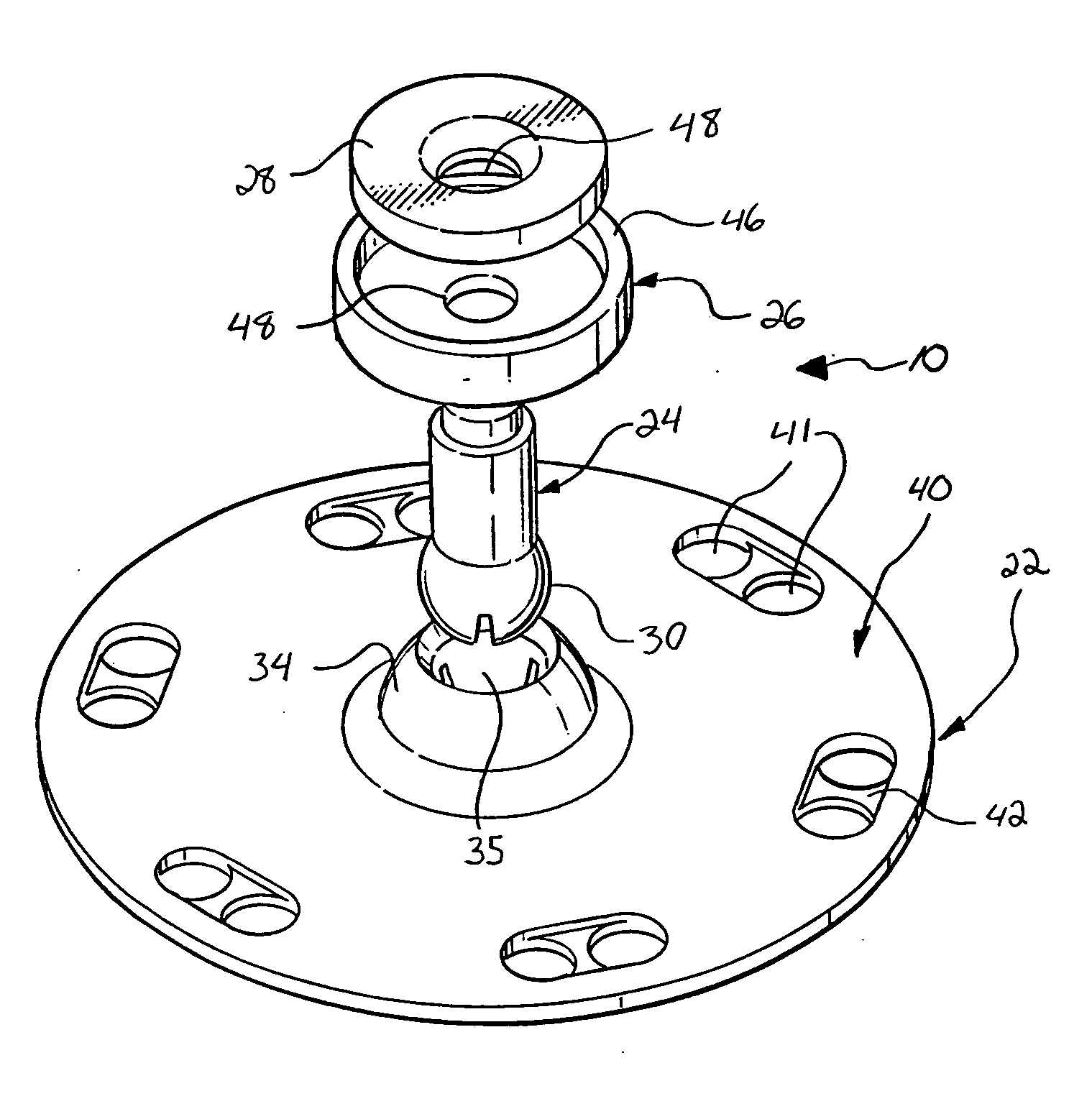 Articulating fastener assembly