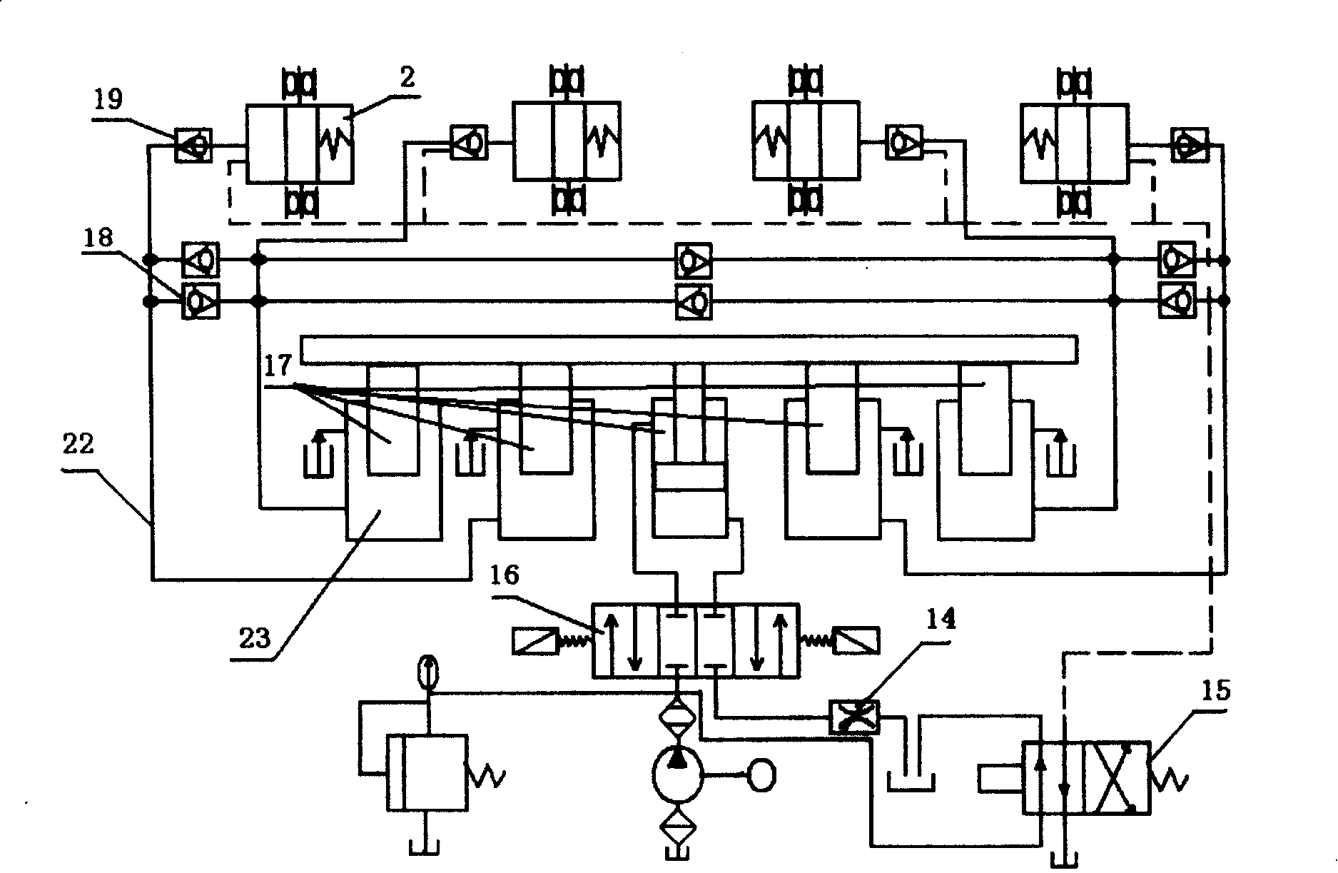 Simulated test platform system for mechanical structure vibration resistant performance