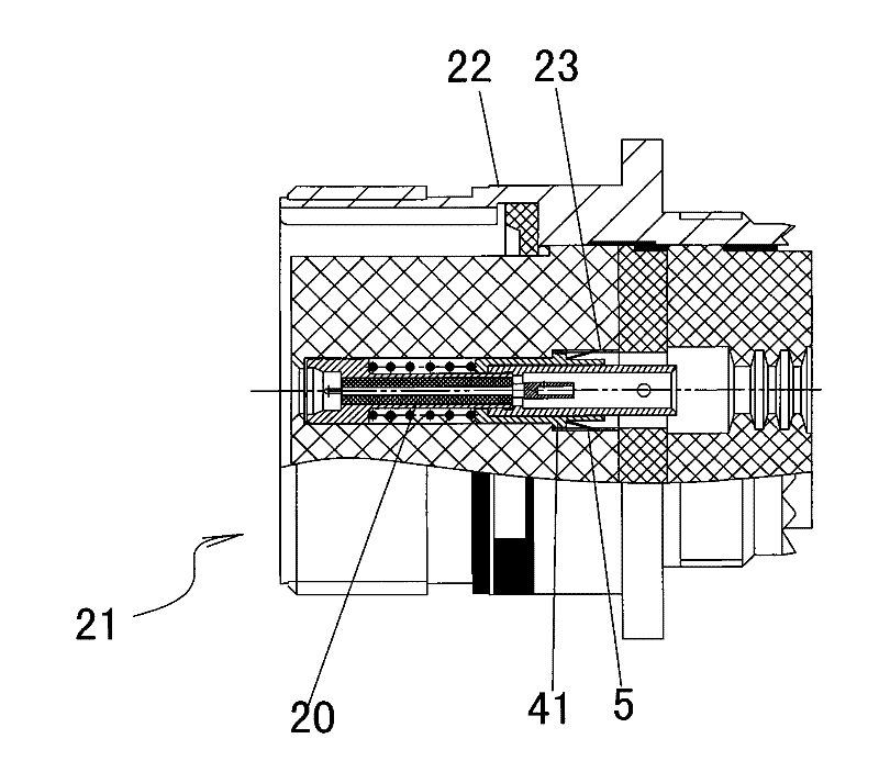 Coaxial contact element and electric coupler using same