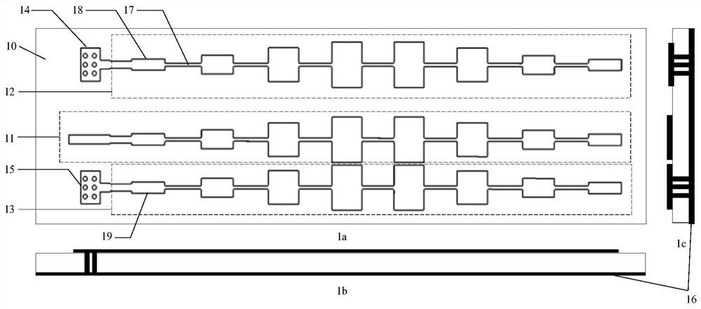 Series-fed microstrip antenna