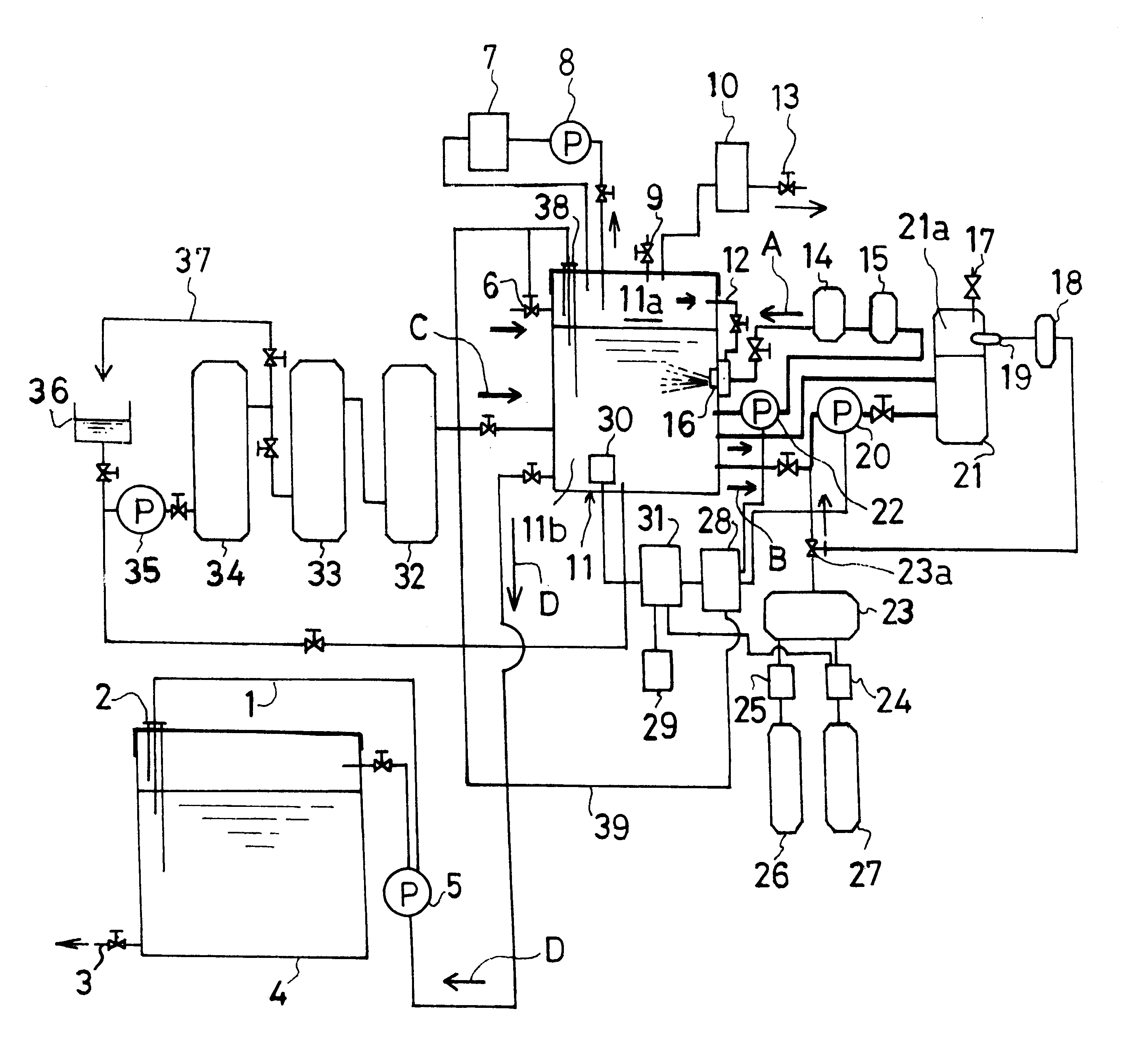 Method for automatically controlling the level of dissolved oxygen in water based on a pressure tank system equipped with sterilizer