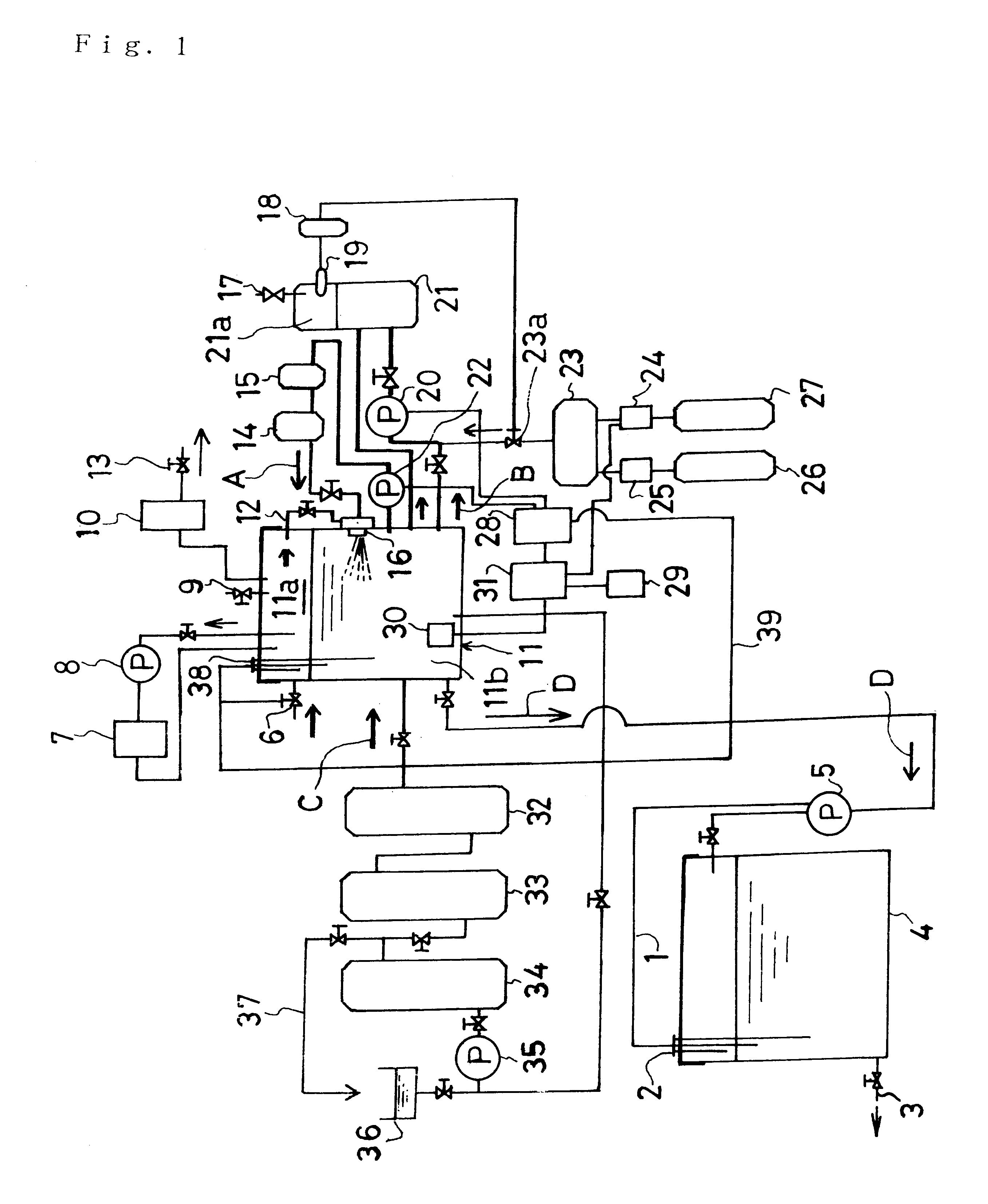 Method for automatically controlling the level of dissolved oxygen in water based on a pressure tank system equipped with sterilizer