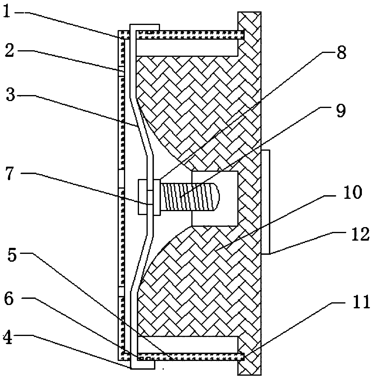 Novel integrated wall surface mounting structure