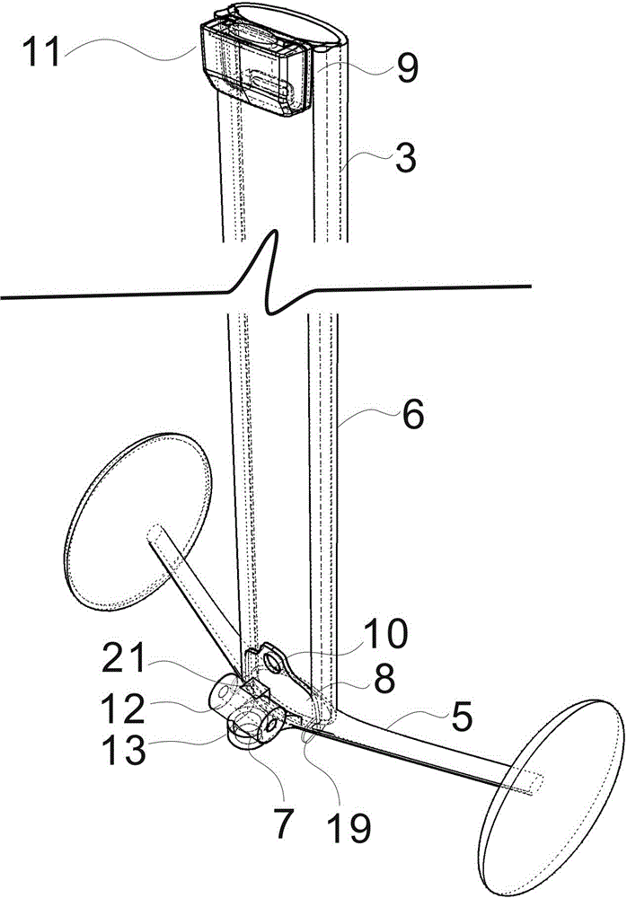 Folding self-walking bag