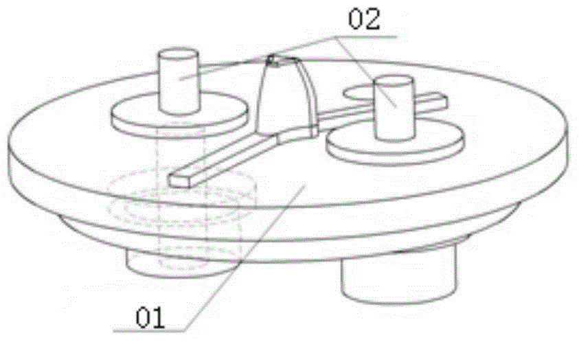 Floating type riveting mechanism for capacitor cover plate