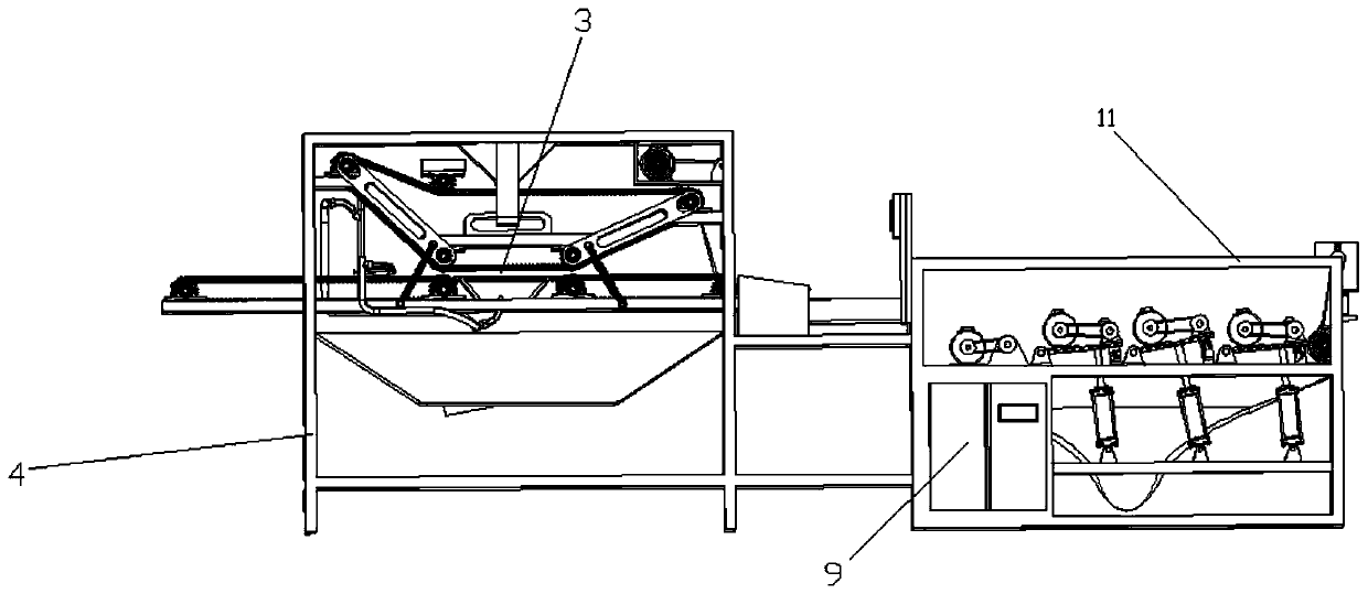 Descaling and gutting integrated machine for fish