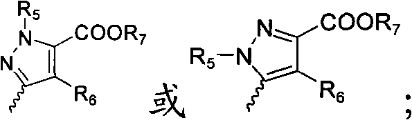 Indole ring substituted pyrazole carboxylic acid endothelin receptor antagonist as well as preparation method and application thereof