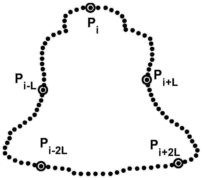 Shape matching method based on projective invariant