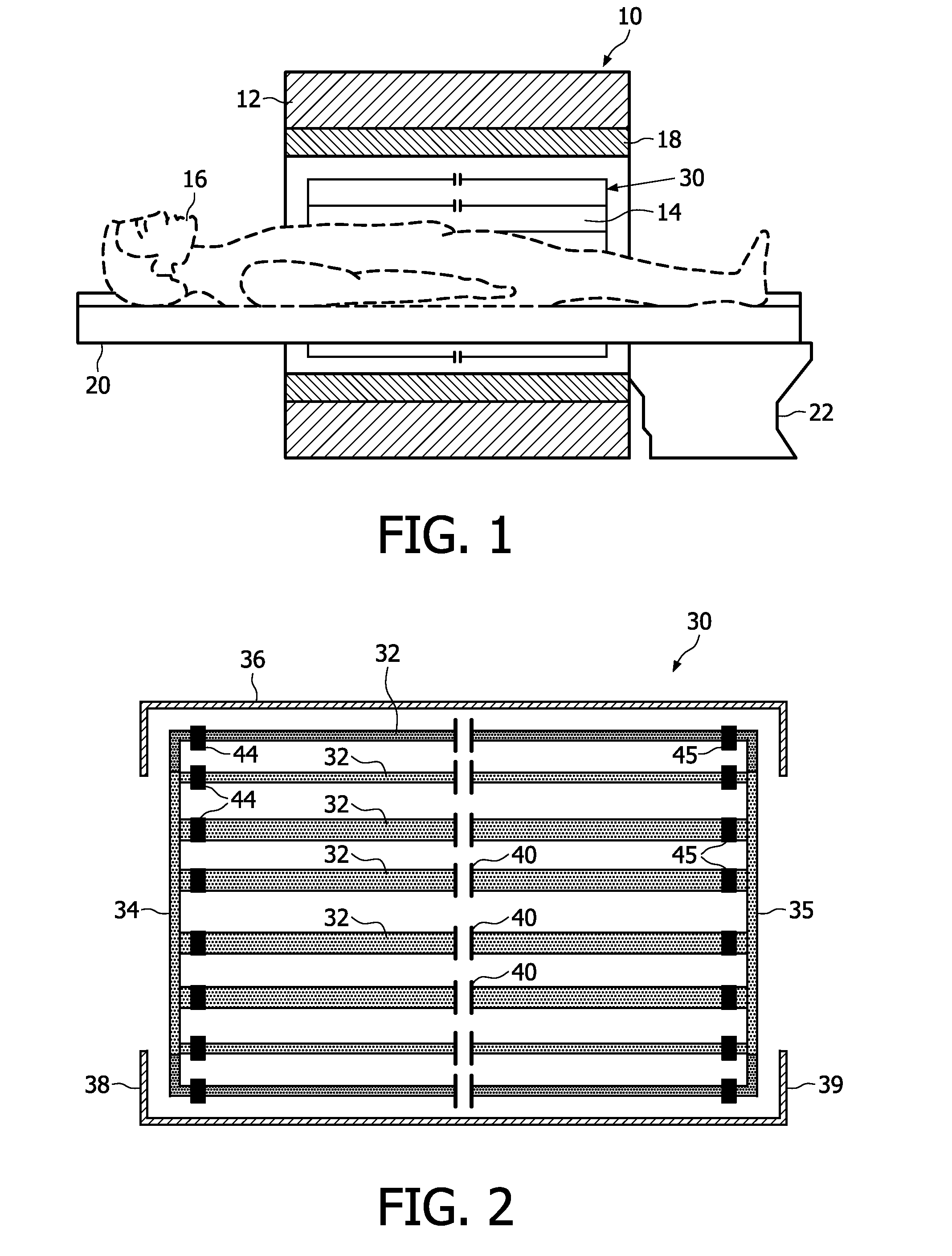 Dual tuned volume coils adapted to provide an end ring mode