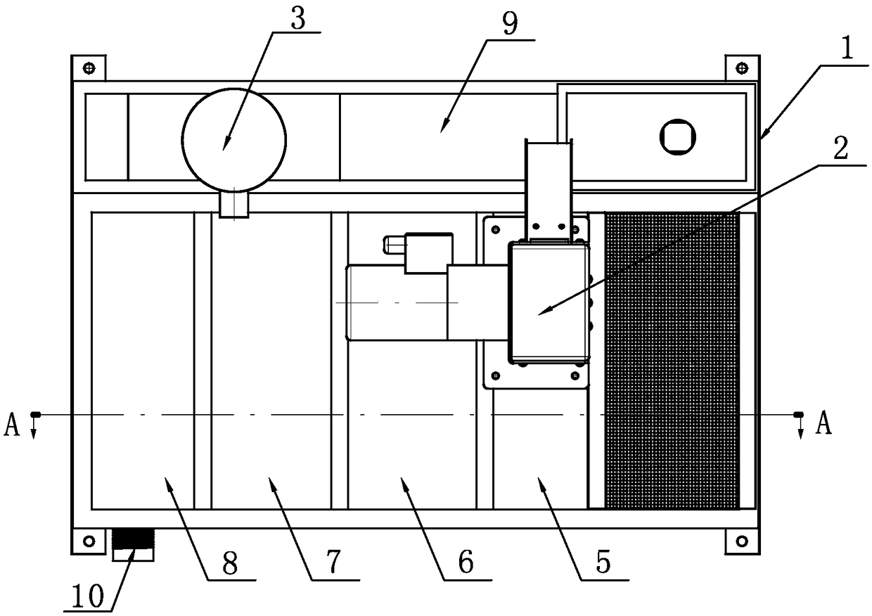 Oil-water separation device with sterilization function