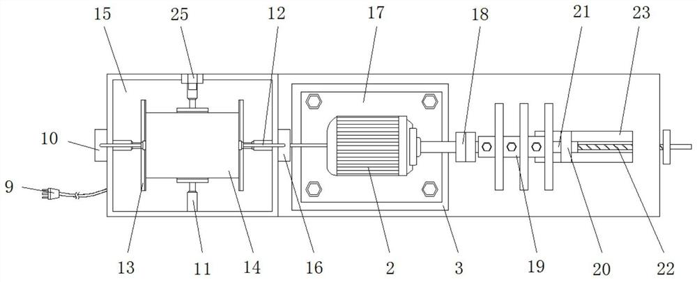 Motor variable frequency driver aging test device and test method thereof