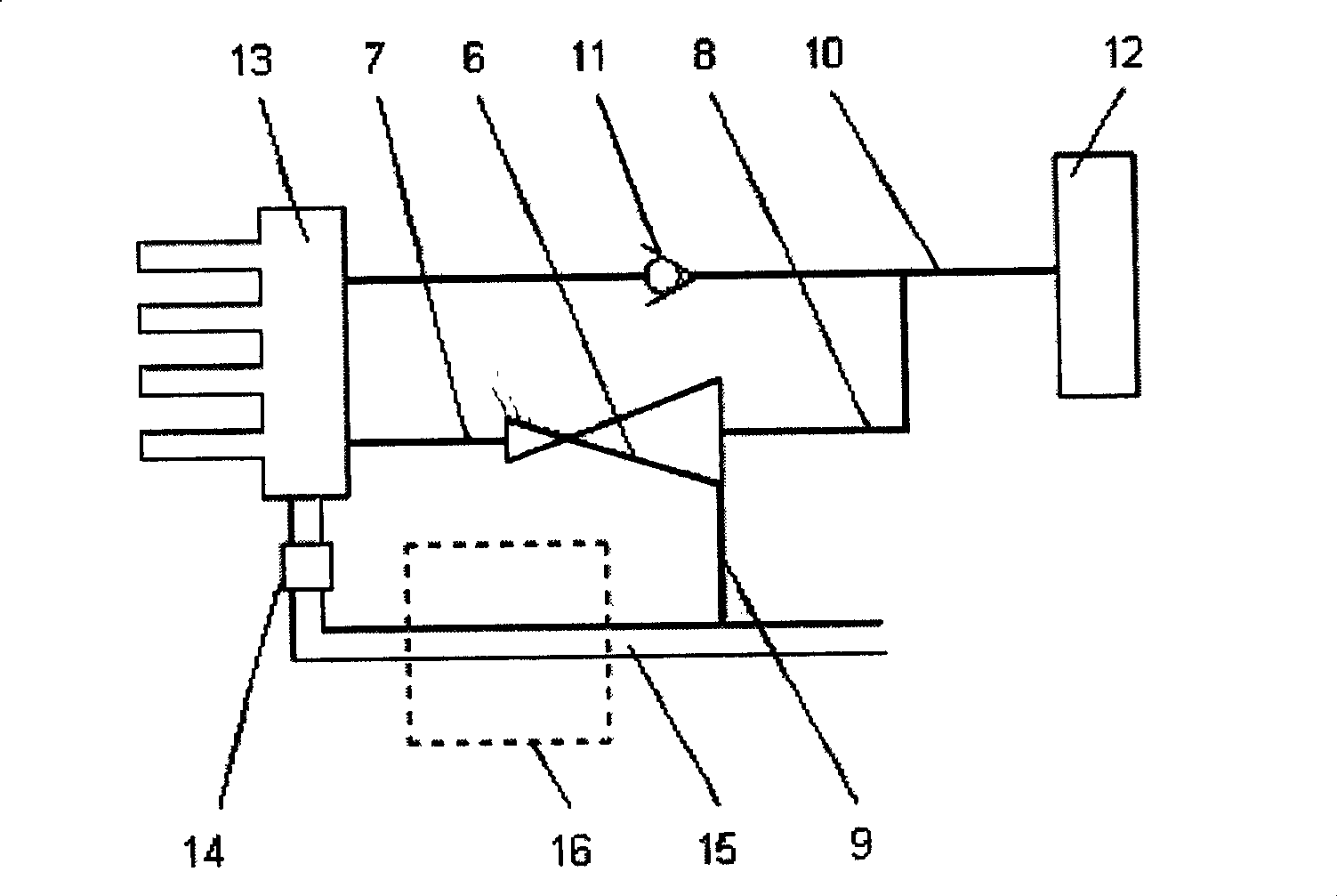 Vehicle brake auxiliary device