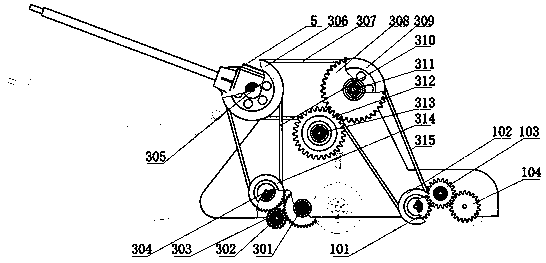 Earthing-type straw smashing and field-returning machine