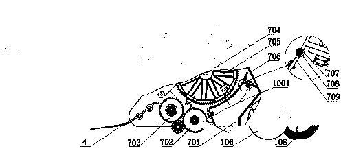 Earthing-type straw smashing and field-returning machine