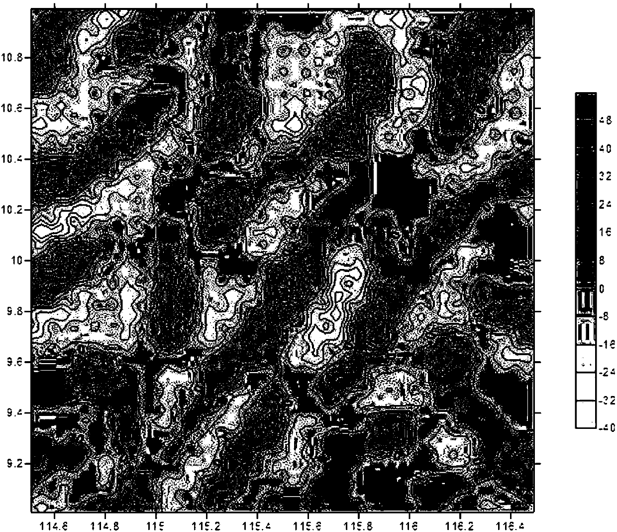 Inverse distance weighted interpolation algorithm for constructing underwater gravity assisted navigation background field