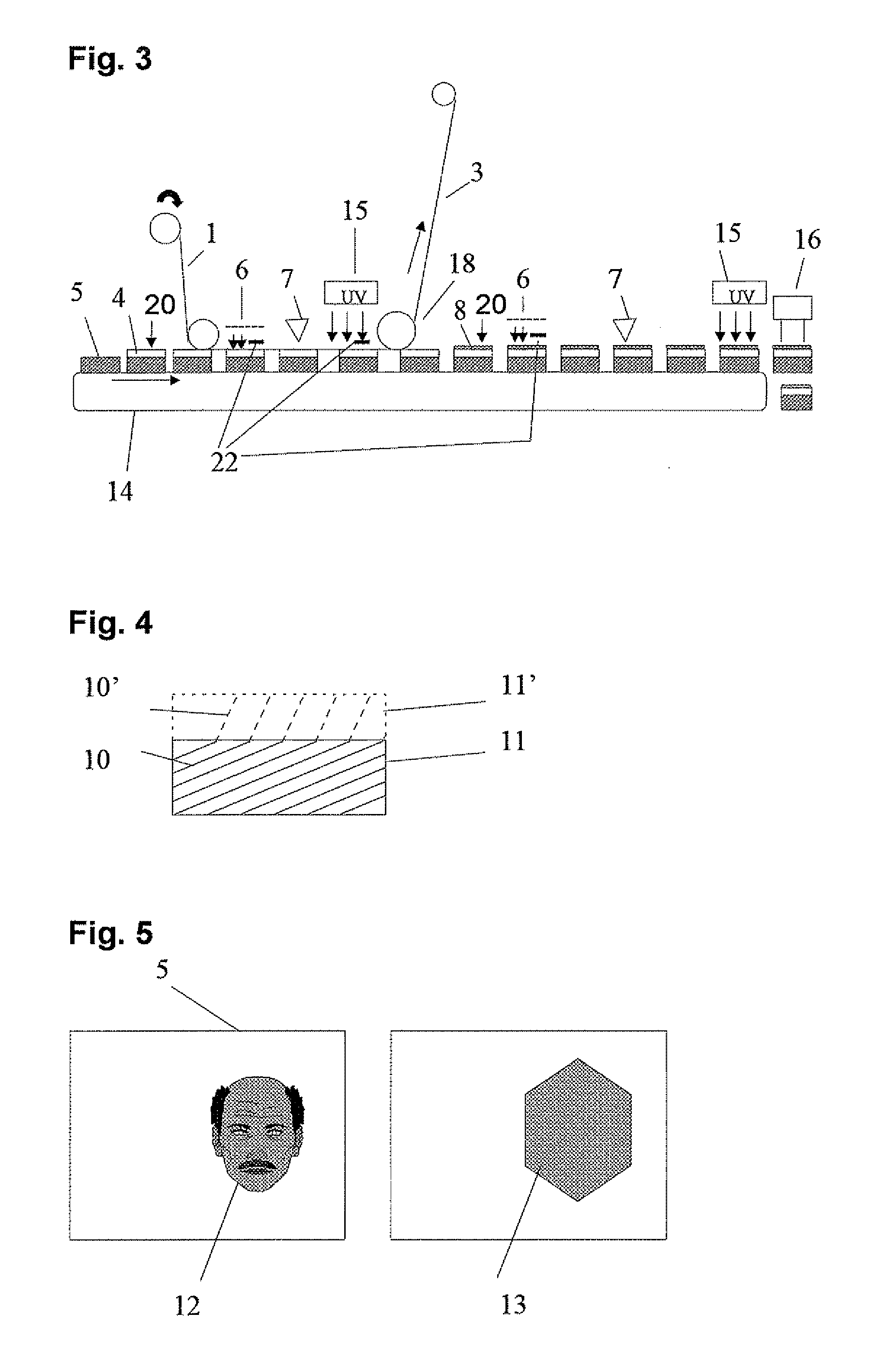 Method for production of documents with a hologram and a document with a hologram