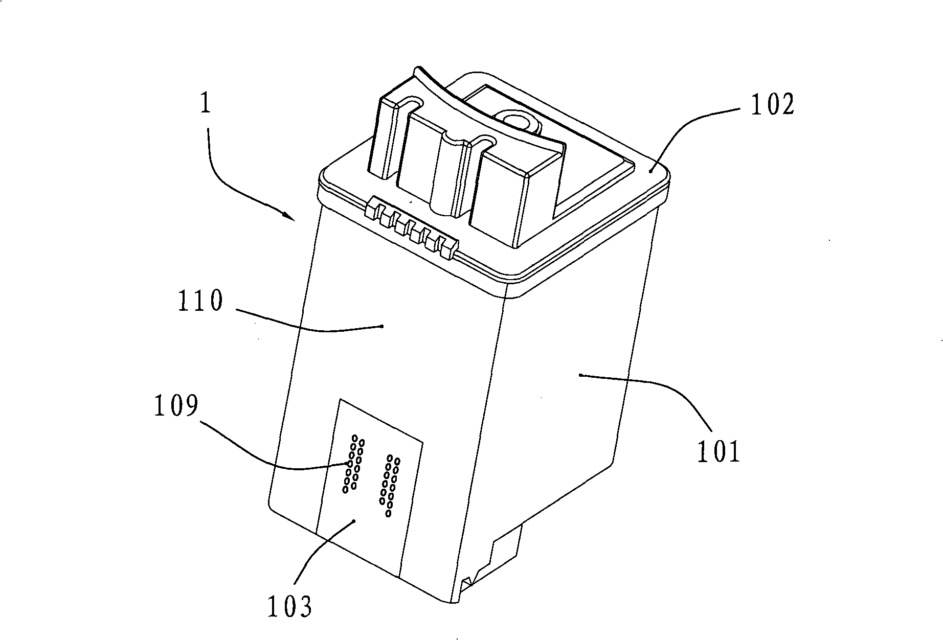 Improvement method for ink ribbon cartridge for ink-jet typewriter